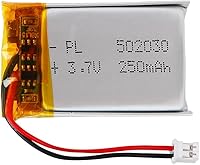 Vista 92 de 802030 Batería Lipo de 3.7V 400mAh 802030 Juego de Batería de Polímero de Litio Recargable con Conector JST PH2.0mm para Dispositivo Electrónico