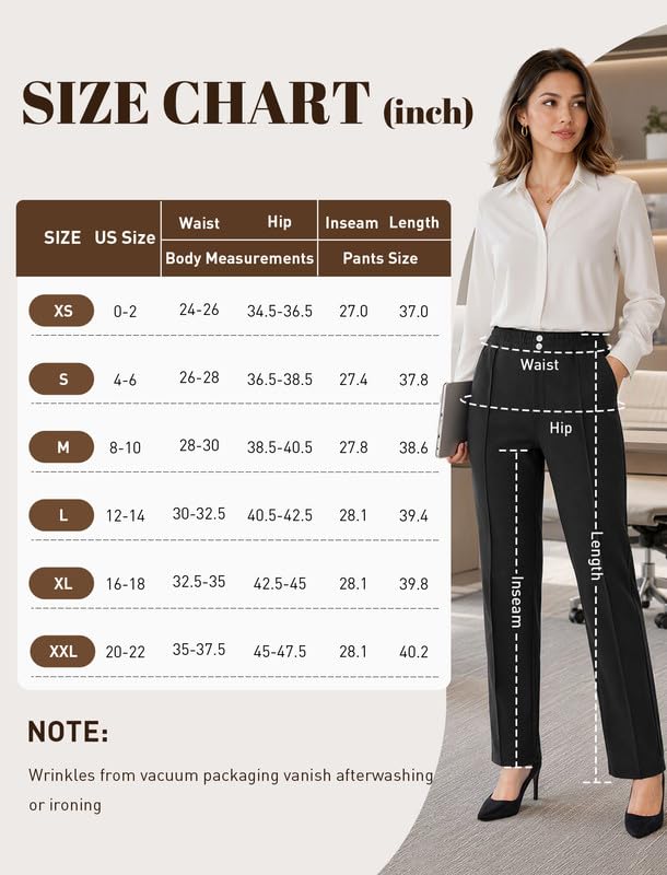 Womens Stretchy Dress Pants - image 7