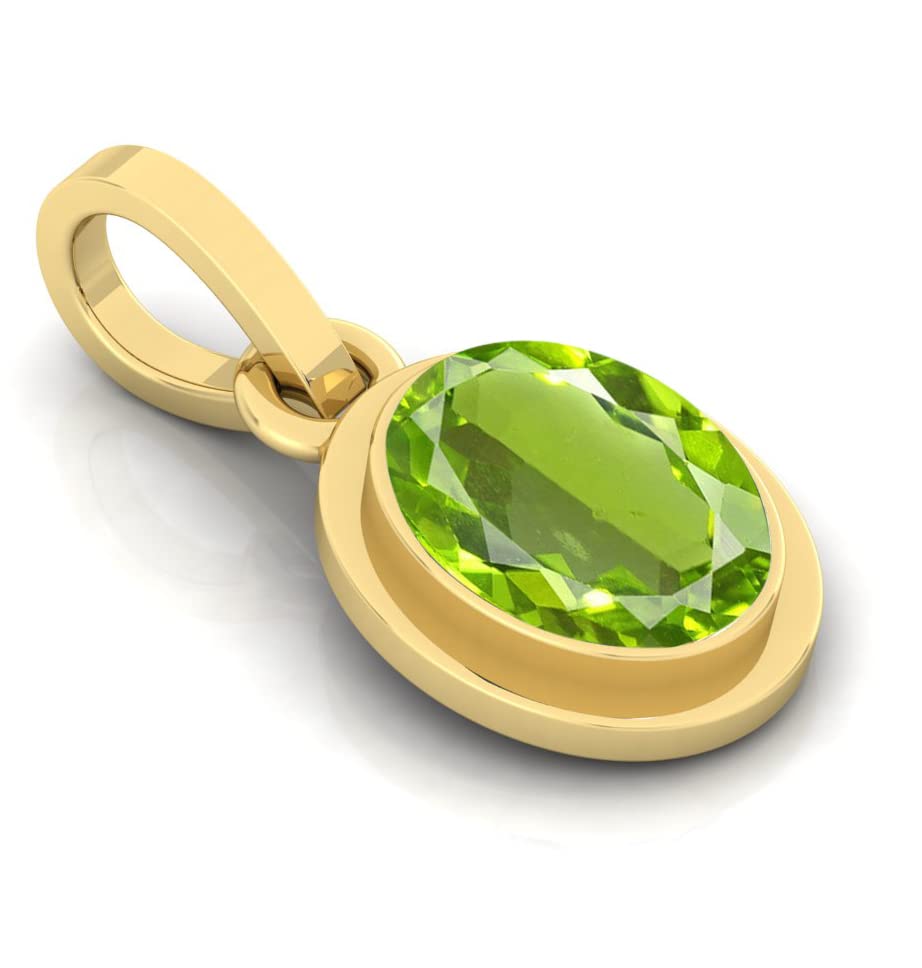 Pendentif péridot naturel 3.50 ct pour harmonie et bien-être