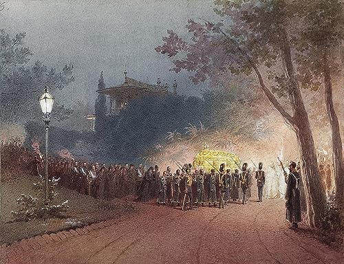 Toile peinture murale Alexandre III Mihaly Zichy pour salon 60x90cm