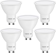 Lepro Lampadine LED GU10 4W, 345 Lumen, Luce Naturale Bianca 5000K, Faretti LED Interno per Ufficio, Cucina, Soggiorno, Angolo del Fascio 100°, Non Dimmerabile Confezione da 5