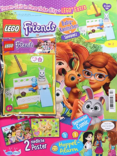 LEGO Friends Magazin 2/2022 'Extra: Baby-Kaninchen + Spielplatz'