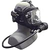 OTS Guardian Full Face Dive Mask with Communications Package - Black/Black
