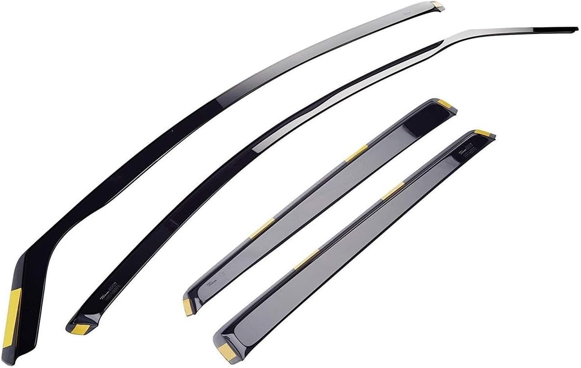 HEKO-15227 Front Rear Wind Deflectors Fits Ford Focus 2005-2010 5-Door Estate (4 Pieces)