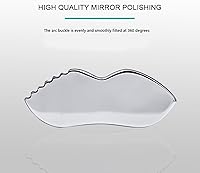 Vista 2 de Gua Sha de acero inoxidable para el cuidado de la piel, herramienta de masaje con dientes de peine Masaje, utilizado para cara, cuello y alrededor