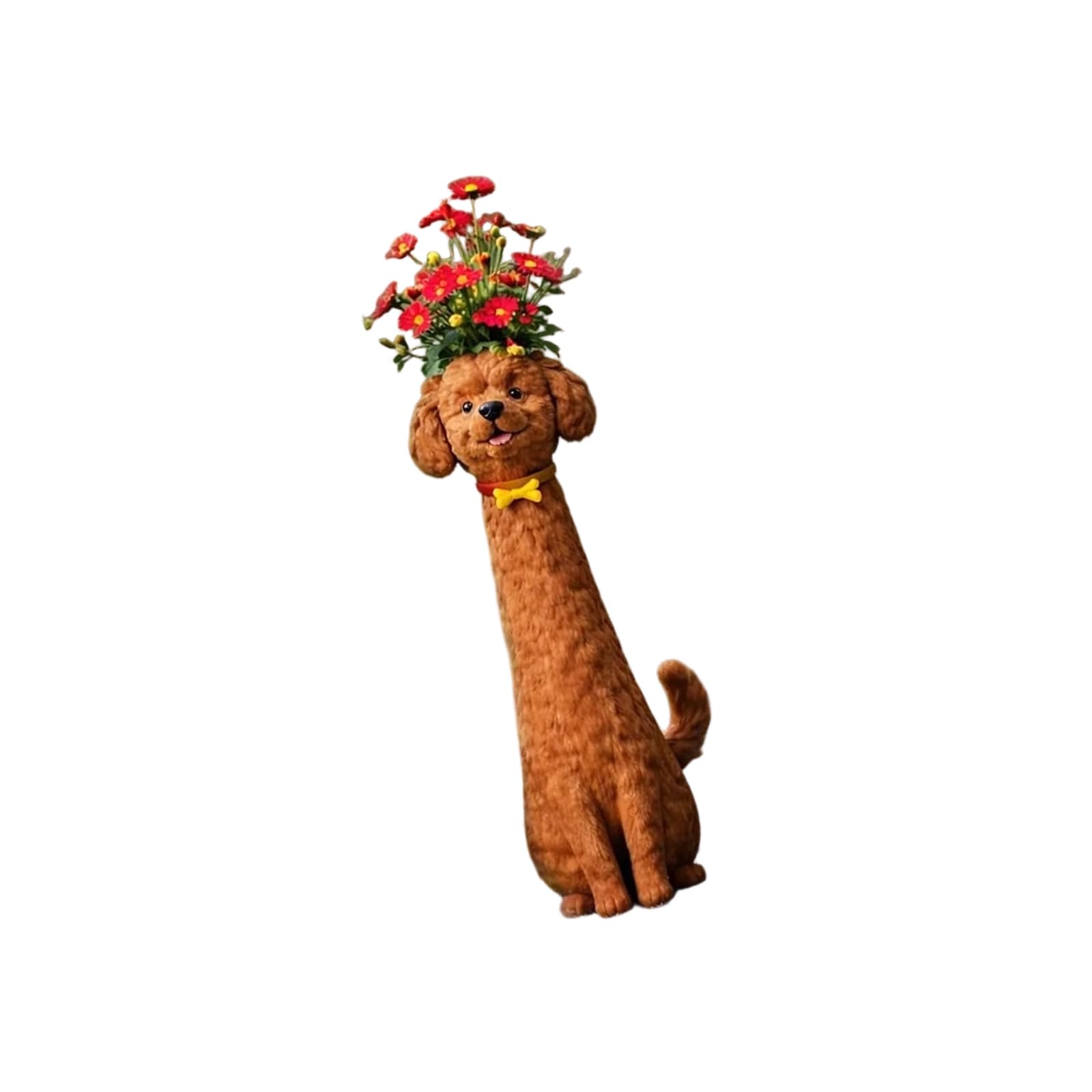 Wacky Puppy Vases Decorative Resin Sculpture Ornament for Housewarming Puppy Statue