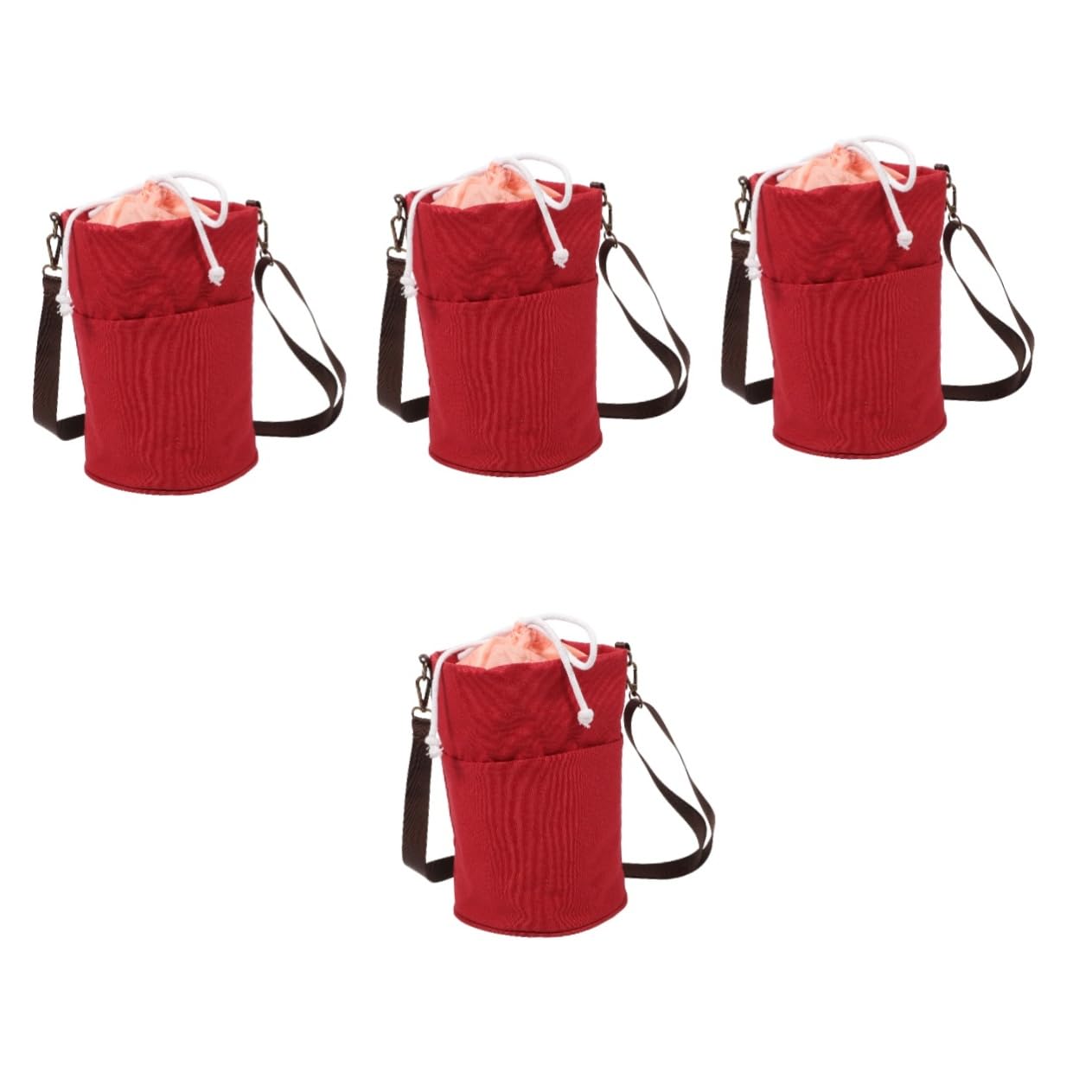jojofuny 4 Teiliges Strickset Häkelset Tasche Zum Tragen Für Große Aufbewahrung Von Nähzubehör Der Halter Für Erwachsene Einfacher Organizer Garnhandwerk Häkeltasche Rotes Metall
