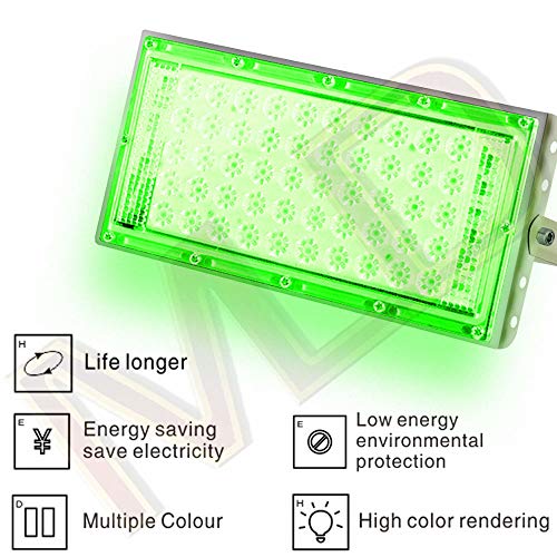 Image of MLD 10W Led Flood Light AC 220V Waterproof Brick focus Flood lights for indoor outdoor Lights | green | 10 Watt | Pack Of 1