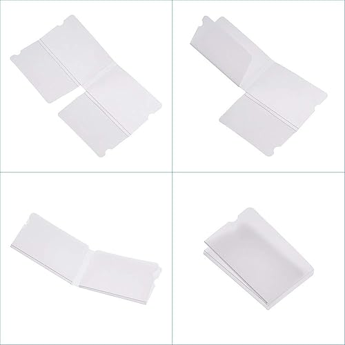 Miniatura 2 de Pandahall - 20 clips de plástico plegables de 7,3 x 2,3 pulgadas, transparentes, reutilizables