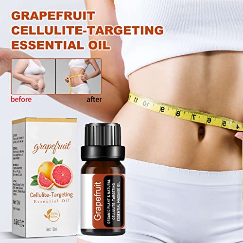 Skinetic Grapefruit Anti Cellulite Oil, Skinetic™ Grapefruit Anti-Cellulite Essential Oil, Anti Cellulite Massage Oil, Grapefruit Essential Oil For Cellulite Body Firming (5Pcs) #TOP1
