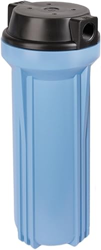 Hydronix HF45-20BLBK15 - Carcasa para filtro de agua de 4.5 x 20 pulgadas, para toda la casa, comercial o industrial, puerto de 1.5 pulgadas