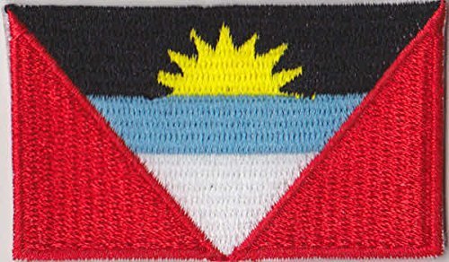 MadAboutFlags Antigua and Barbuda Country Flag Embroidered Patch T4
