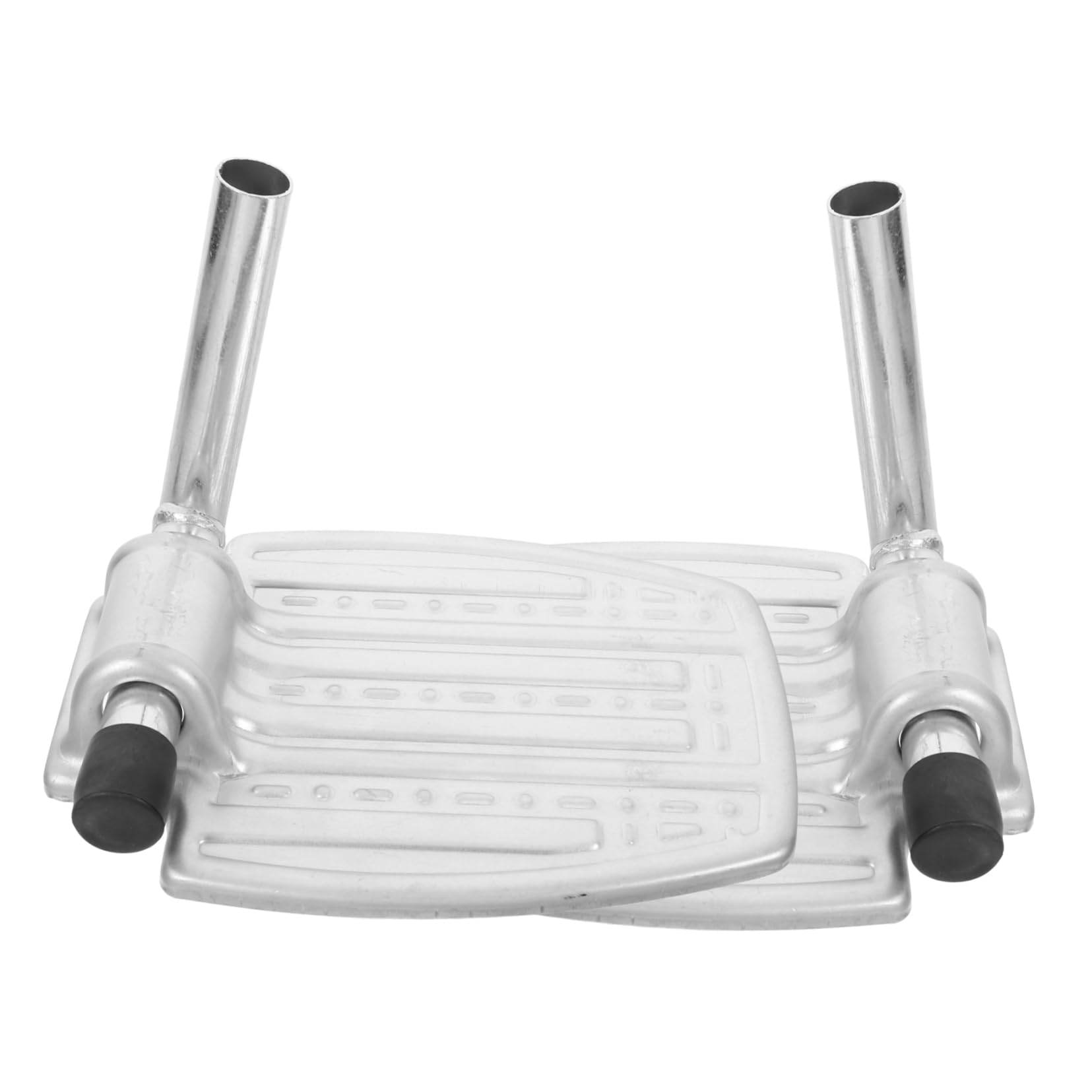 Beavorty 1 Pair Wheelchair Footrest Elevating Wheelchair Pedal Wheelchair Legrest Sturdy Wheelchair Footplates Replacement Wheelchair Footplates Wheelchair Foot Pedals Foot Rest Iron Silver