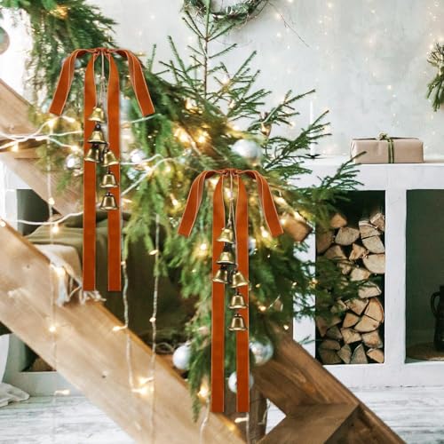 Lazos para árbol de Navidad grandes para adornar la chimenea y escalera 6