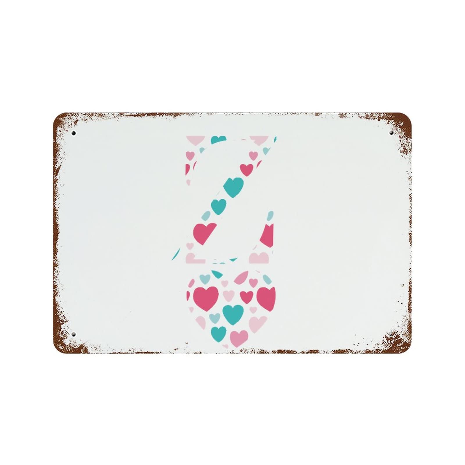 Panneau aluminium lettre Z signalétique maison et décoration murale 30x45 cm