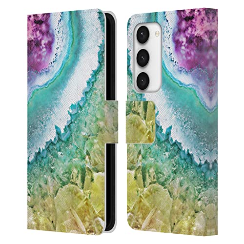 Étui portefeuille Samsung S23 5G Monika Strigel Or Rose Améthyste