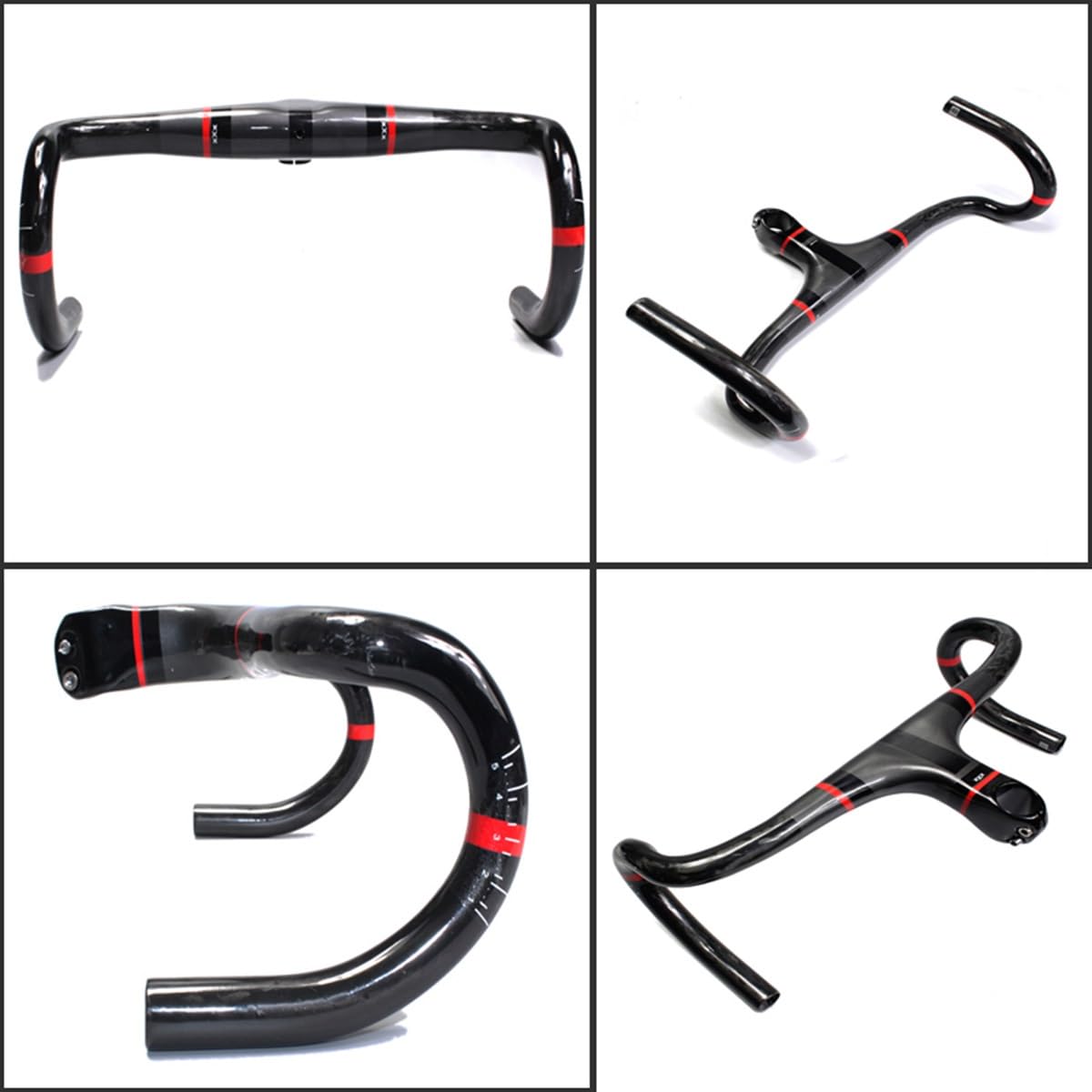 Amazon.co.jp: 自転車用 カーブ ハンドル 400mm 420mm 440mm カーボン