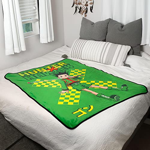 Hunter X Hunter Gon Freecss Plush Throw Blanket | Super Soft Fleece Blanket, Cozy Sherpa Cover For Sofa And Bed, Home Decor Room Essentials | Anime Manga Gifts | 45 X 60 Inches #TOP5