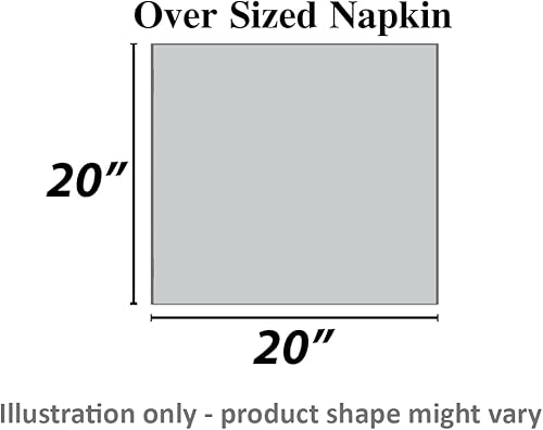 Miniatura 3 de Urban Villa Servilletas de tela con vainica blanca, juego de 12 servilletas (20 x 20) 100% algodón, absorbentes, lavables, duraderas, reutilizables,
