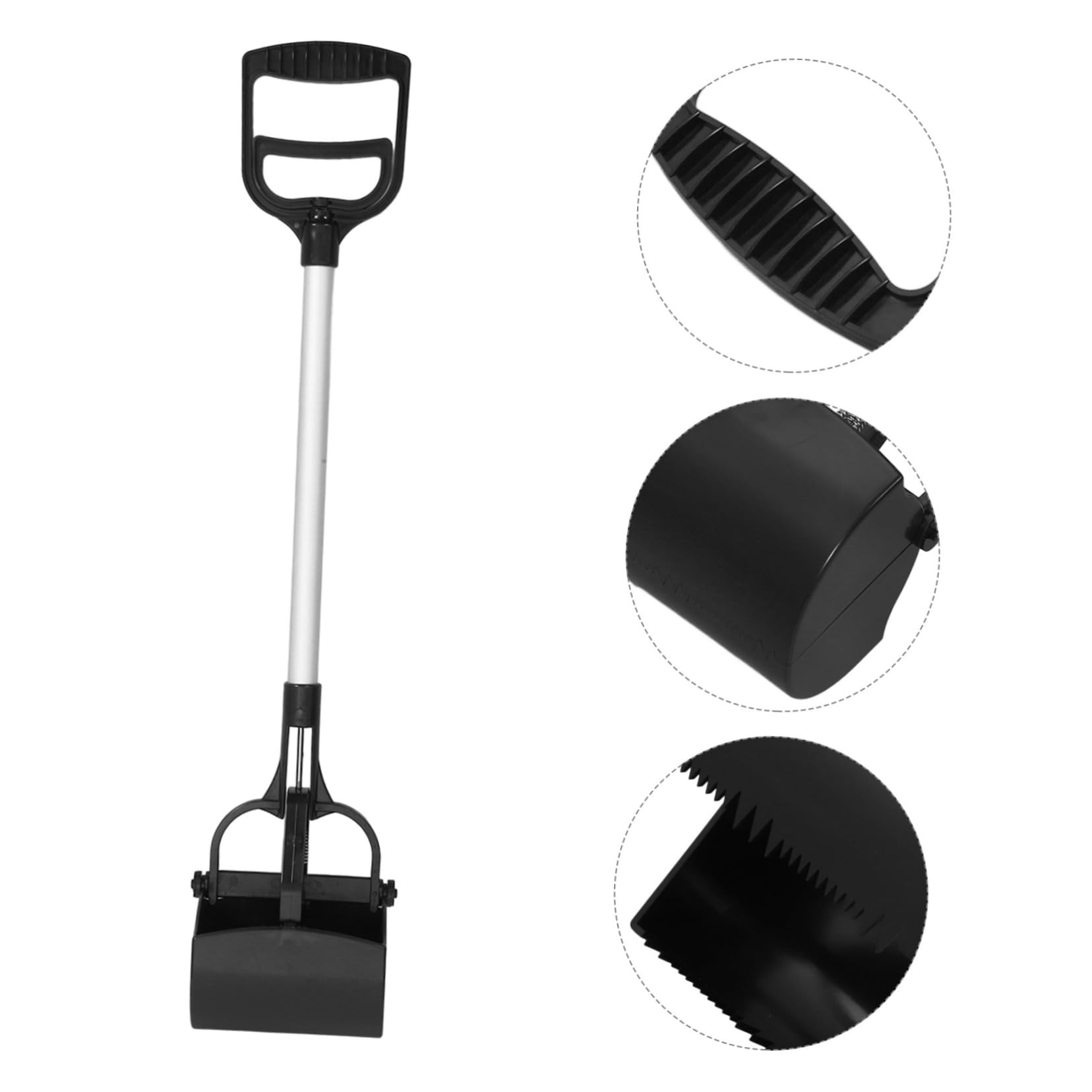 HANABASS Ramasseur Caca Chien Long Manche Léger Et Pelle Crottes Chien Large Ouverture pour Nettoyage Pets Outil Pooper Scooper Pratique pour Chats Et Protection Mains Pendant Ramassage