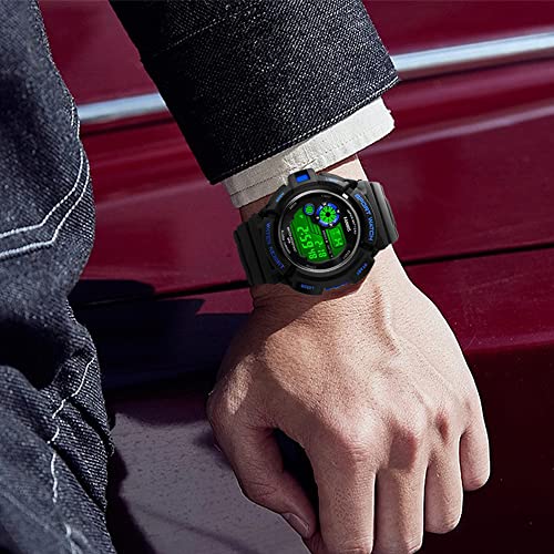 Fanmis Mens Military Multi Function Tactics Digital Led Sports Watch Large Face Electronic Waterproof Alarm Quartz Outdoor Waterproof Watch #TOP7