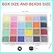 Tibaoffy Size 12/0 Crafts Glass Seed Beads 2mm Tiny Pony Beads Assorted Kit with Organizer Box for Jewelry Making (24 Assorted Multicolor Set, Total About 24000pcs)