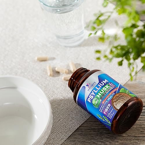 High Absorption Psyllium Husk Capsules 1450Mg, Natural Soluble Fiber Supplement Non-Gmo Gluten Free Digestive Support, Psyllium Fiber Caps Support Digestion & Regularity - 120 Capsules #TOP7