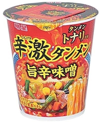 【販路限定品】明星食品 タンメン トナリ監修 辛激タンメン 旨辛味噌 114g×12個のサムネイル