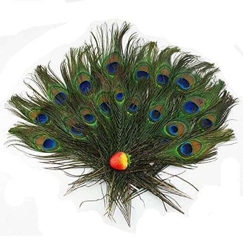 Herebuy8 40Pcs Real Natural Peacock Tail Eyes Feathers Perfect For Wedding Party Arts And Crafts Home Decorations Diy (40Pcs) #TOP16