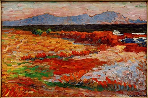 Affiche Jawlensky Mittelmeer Bei Marseille 60x90cm pour décoration