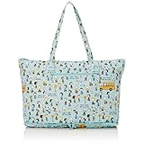 [シフレ] 折りたたみトートバッグ キャリーオンバッグ PEANUTS スヌーピー レディース PN128.バスストップブルー