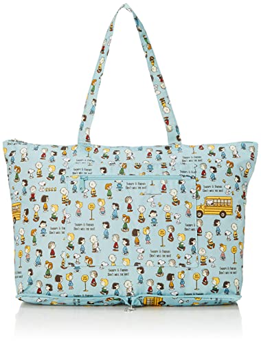 Amazon.co.jp: [シフレ] 折りたたみトートバッグ 17L PEANUTS スヌーピー H0001 PN128.バスストップブルー