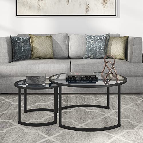 Mitera Round Nested Coffee Table in Blackened Bronze Mitera Round Nested Coffee Table in Blackened Bronze