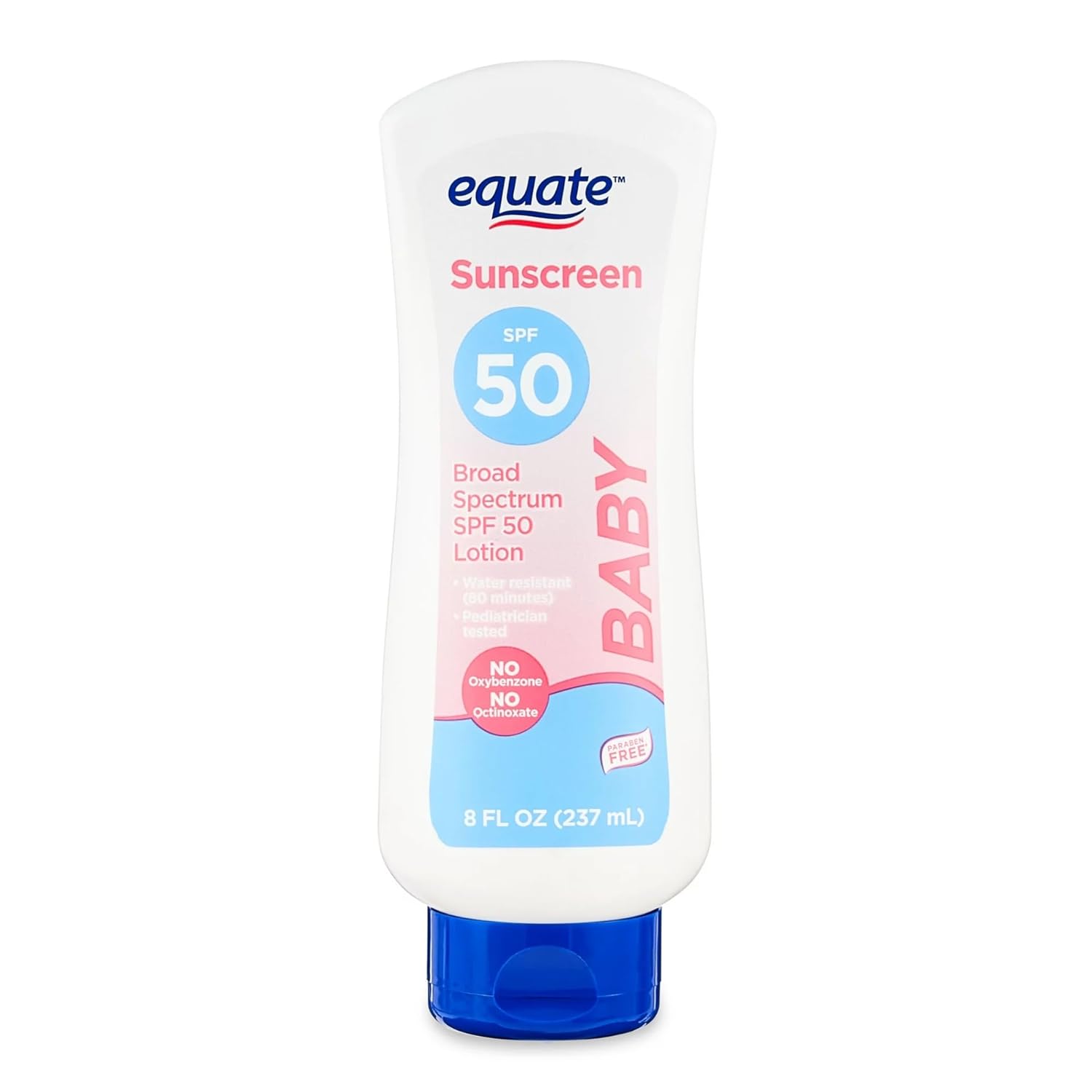 Equate Baby Broad Spectrum Sunscreen Lotion, SPF 50, 8 fl oz Equate Baby Broad Spectrum Sunscreen Lotion, SPF 50, 8 fl oz