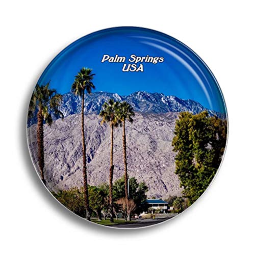 Imán para nevera, Estados Unidos, San Jacinto, montaña, Palm Springs, imanes de cristal para nevera, recuerdos, bonito imán de cristal para decoración de pizarra blanca, oficina, hogar, regalo