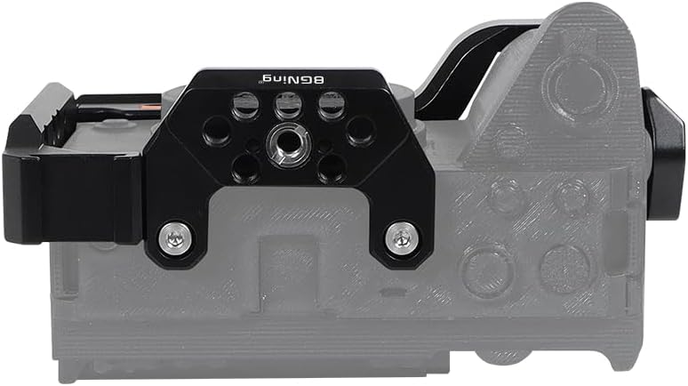 FX3 FX30 Half Cagec Quick Release Mount for DSLR Protective Frame 1/4 3/8 ARRI-Standard Cold Shoe Adapter for ARCA-Standard Tripod Stabilizer (Cage Combo)