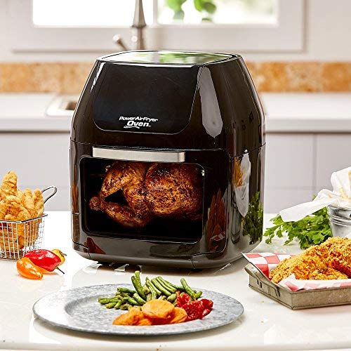 Powerxl Air Fryer Pro, Crisp, Cook, Rotisserie, Dehydrate; 7-In-1 Cooking Features; Deluxe Air Frying Accessories; 3 Recipe Books (6 Qt Red) #TOP3