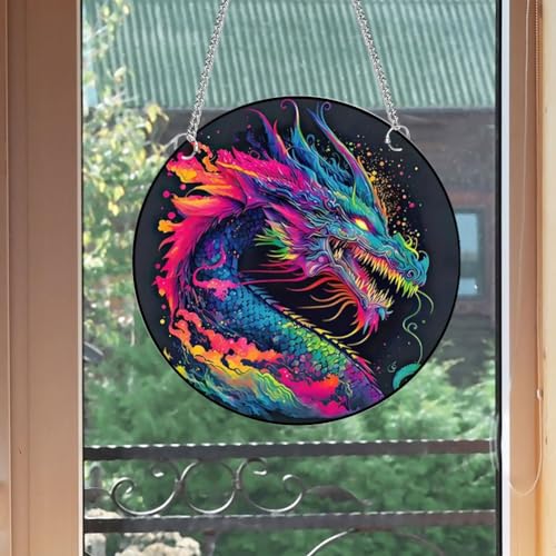 Panel de ventana acrílico LYEAA atrapasueños colgante impermeable contra la decoración aburrida 6