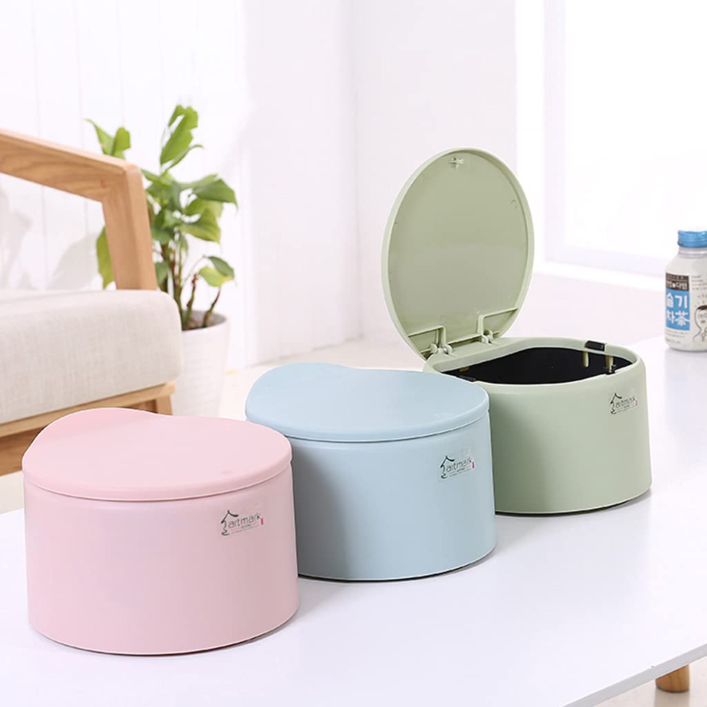 YOUNAFEN Trash Can Desktop Garbage Sundries Storage Box Bedroom Office Home Dustbin