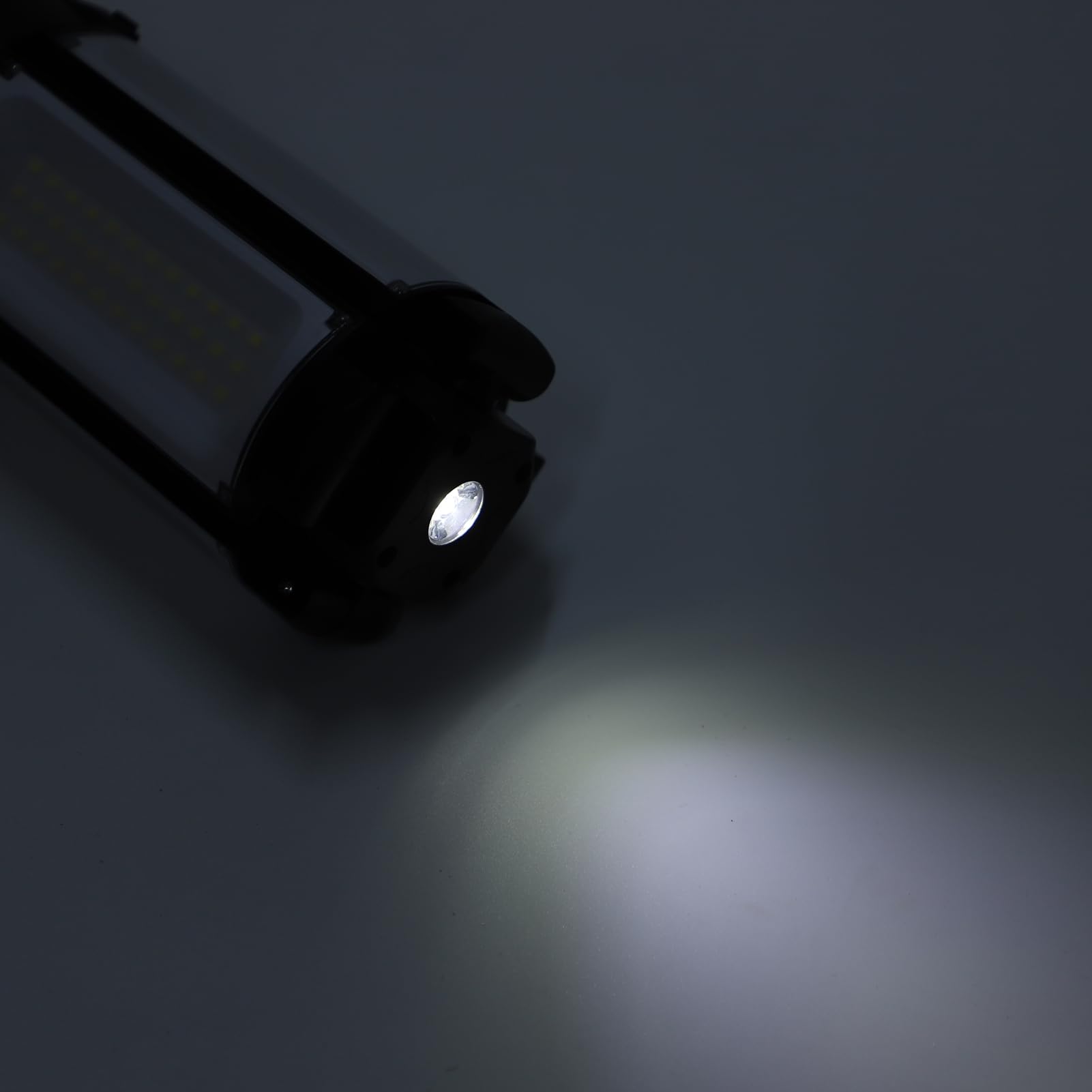 Luocute Luce da Campeggio Ricaricabile con Supporto, 4 Pannelli LED Regolabili 4100LM 6000K Lanterna Portatile Dimmerabile, con Base Magnetica Treppiede per Tenda da Campeggio di Emergenza