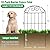 ADAVIN 10 Panels Collapsible Garden Fence Animal Barrier Fence,11ft(L) x 24in(H) Black Rustproof Metal Wire Panel Border for Dogs Rabbits, Flower Edging for Landscape Patio Yard Outdoor Decor, Arched
