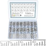 TOOINKCV 1065 Pcs M3 m4 m5 m6 Screws and Nuts, Hex Socket Head Cap Screws Nuts and Bolts Washers Kit, Stainless Steel Bolts and Nuts Kit, Metric Assorted Machine Screws Assortment Kit, Hex Bolt