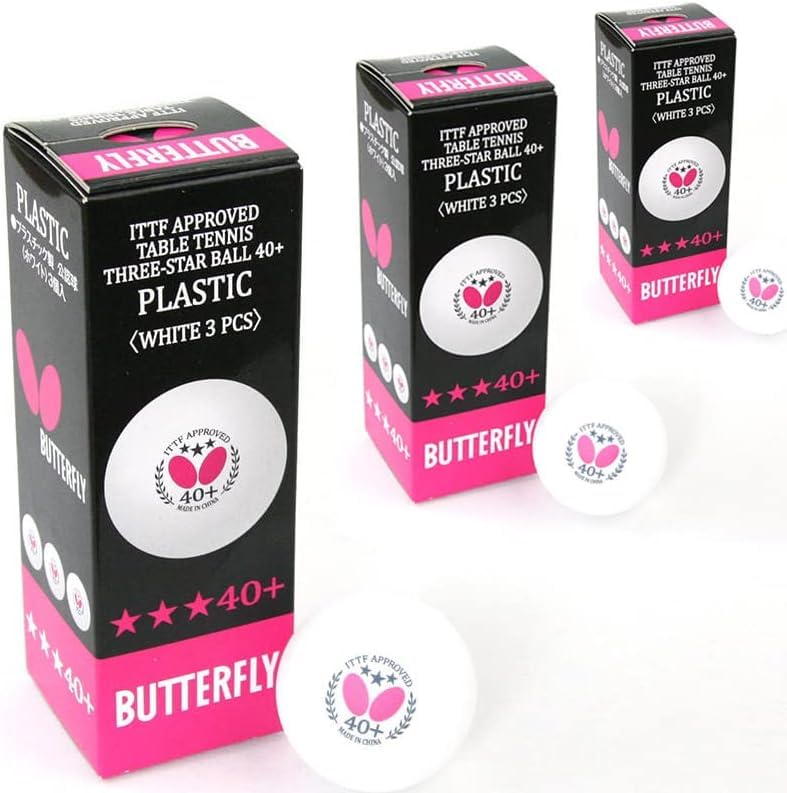 Ping Pong Balls 40+, 3 Star ITTF Approved Table Tennis Balls, White Poly Pingpong Ball - 6 Pack or 12 Pack (12 Pack)