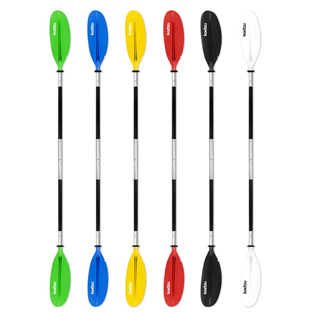 Pagaie de kayak réglable 4 pièces Pagaie de kayak réglable amovible en alliage d'aluminium Pagaie à double tête
