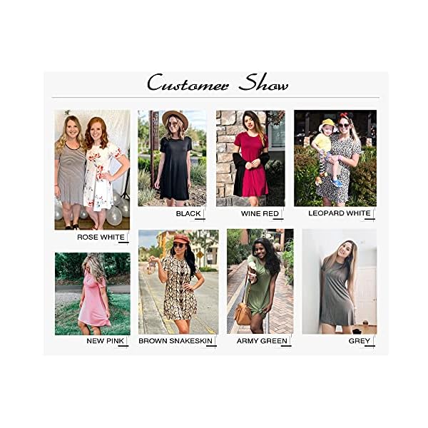 MOLERANI-Womens-Casual-Plain-Simple-T-Shirt-Loose-Dress MOLERANI Women's Short Sleeve Shirt Casual Loose Swing Dress, Black, Medium