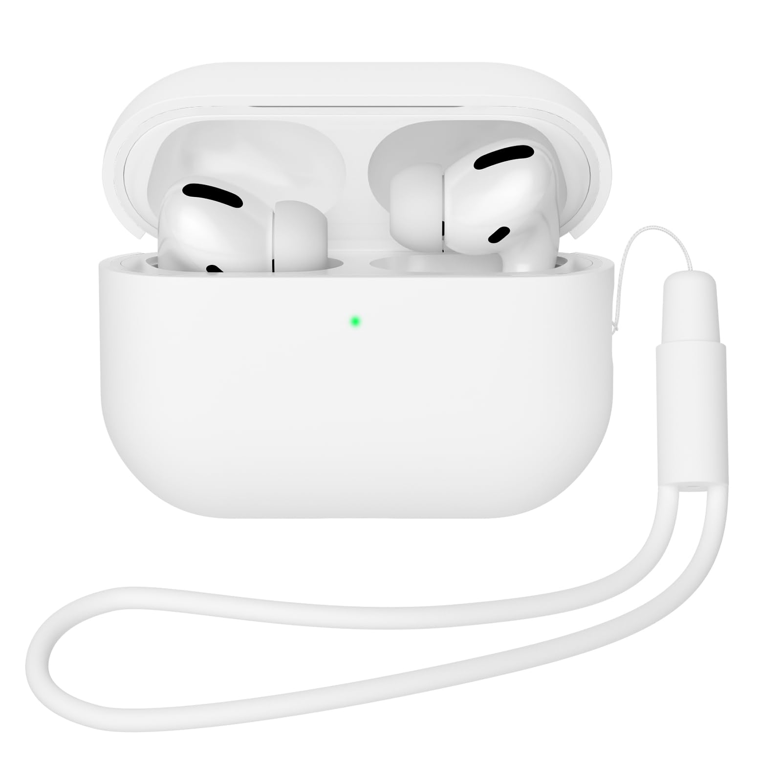 Compatible con Airpods Pro 2 (2022), Anti-rasguños Ultradelgada Fundas Protectora de Silicona para AirPods Pro 2.ª Generación, LED Visible Frontal (Blanco) - 2