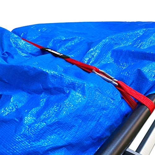 A.i.q. Strap-Lt00304Os For Roof Rack Rooftop Cargo Carrier Steel Basket Stainless Steel Ratchet Snap Hook Tie Down Strap 1" X4.5Mx2Pcs (Black) #TOP1