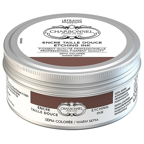 Encre Taille Douce Charbonnel Sepia Coloree 200ml Lefranc Bourgeois