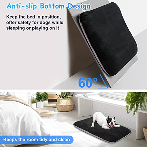 Image of Magic Dog Super Soft Extra Large Dog Bed, 47 Inches Jumbo Orthopedic Foam Pet Beds with Anti Slip Bottom, Dog Sleeping Mattress with Removable and Washable Cover, Black