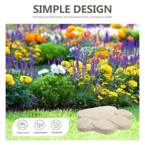 Piedra conmemorativa para mascotas resistente al aire libre LOLIPPYY 4